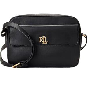 SALE! ✅ Lauren Ralph Lauren LRL Leather Medium Marcy Camera Bag✨ NWT +Dust Bag